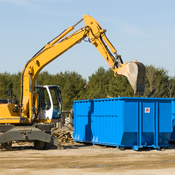 are there any restrictions on where a residential dumpster can be placed in Woodward County Oklahoma